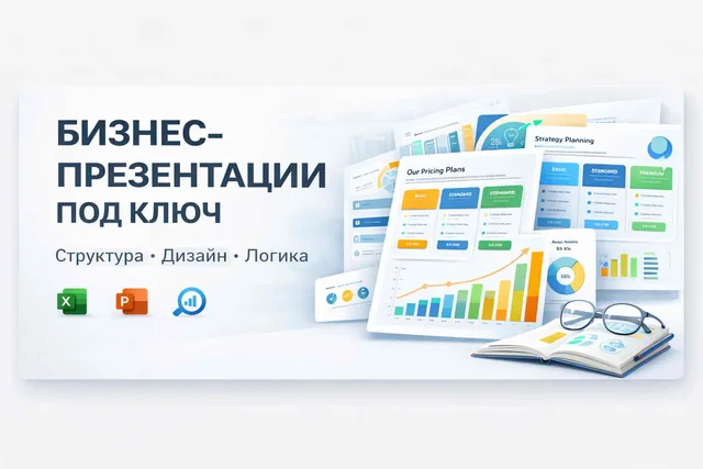 Business presentation visual sample.