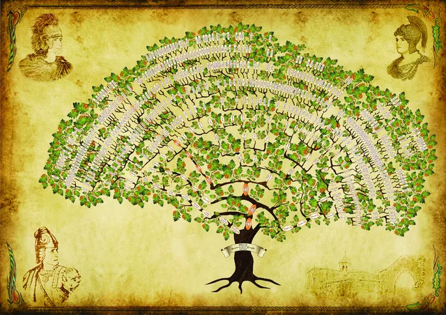Manual CorelDRAW genealogical information design, 2014.