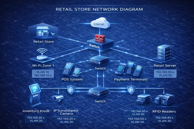 Retail IT planning diagram.