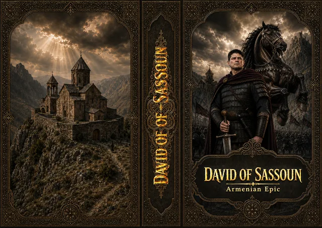 English-language cover variant for David of Sassoun.